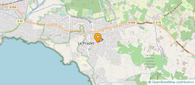 localisation de l'entreprise MADAME CANDICE LACROIX à LE PRADET