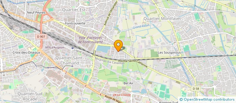 localisation de l'entreprise MADAME CANDICE LAGRANGE  AVIGNON