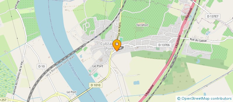 localisation de l'entreprise MADAME CANDICE LASCOMBES RABBAGLIETTI  CADILLAC-EN-FRONSADAIS