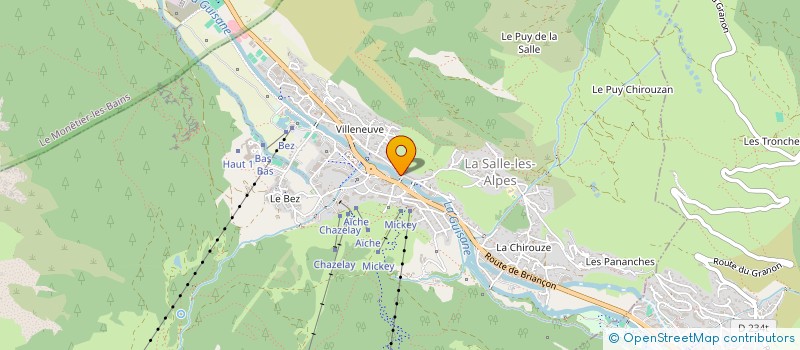 localisation de l'entreprise MADAME CANDICE LEFRANC  LA SALLE-LES-ALPES