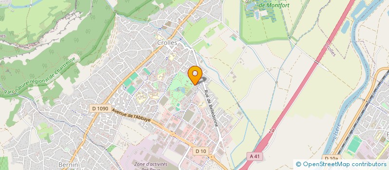 localisation de l'entreprise MADAME CANDICE LELEU à CROLLES