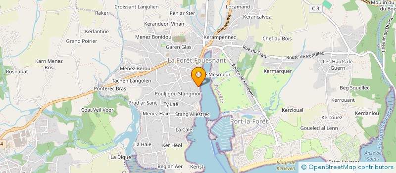 localisation de l'entreprise MADAME CANDICE MAHE  LA FORET-FOUESNANT