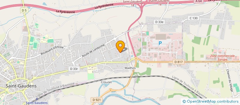 localisation de l'entreprise MADAME CANDICE MALLET  SAINT-GAUDENS