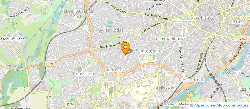 localisation de l'entreprise MADAME CANDICE MARCELLAUD à LIMOGES