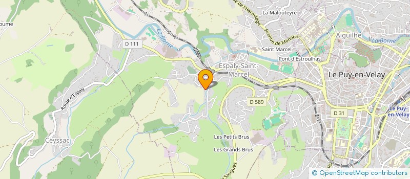 localisation de l'entreprise MADAME CANDICE MASCLAUX  CHASPUZAC