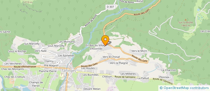 localisation de l'entreprise MADAME CANDICE MAUREL  TANINGES