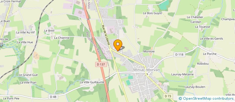 localisation de l'entreprise MADAME CANDICE PACARY  MINIAC-MORVAN