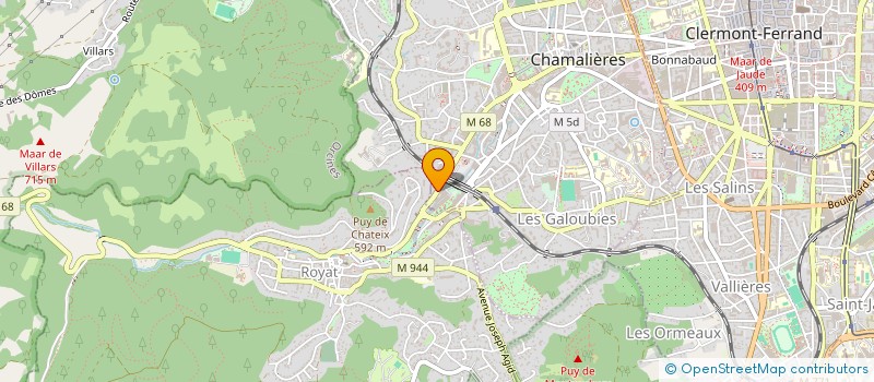 localisation de l'entreprise MADAME CANDICE THERRY  CHAMALIERES