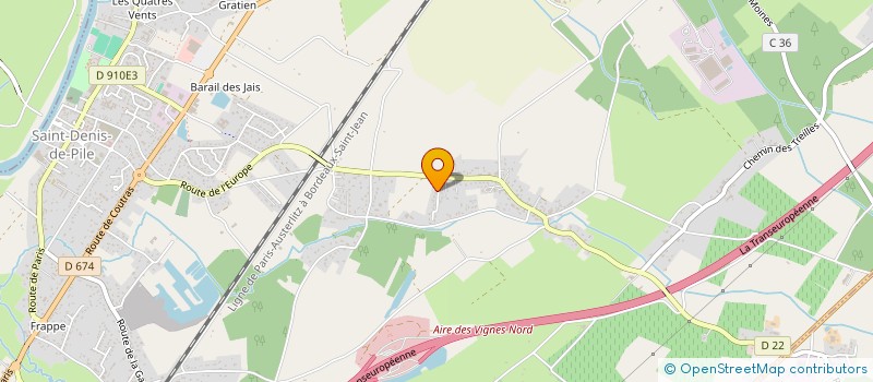 localisation de l'entreprise MADAME CANDICE VERGNE  SAINT-DENIS-DE-PILE