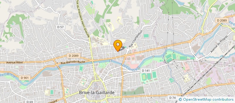 localisation de l'entreprise MADAME CANDICE VERGNE  BRIVE-LA-GAILLARDE