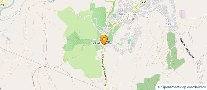 localisation de l'entreprise MADAME CANDICE VINCENT  VILLENEUVE-DE-BERG