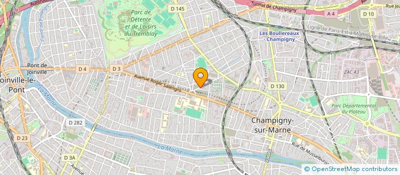 localisation de l'entreprise MADAME CANDICE ZESTERA à CHAMPIGNY-SUR-MARNE