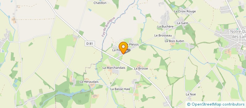 localisation de l'entreprise MADAME CANDIE GARCIA  NOTRE-DAME-DES-LANDES