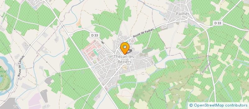 localisation de l'entreprise MADAME CANDIE VIOLLET à THEZAN-LES-BEZIERS