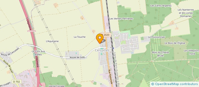 localisation de l'entreprise MADAME CANDY BETILLE  CERCOTTES