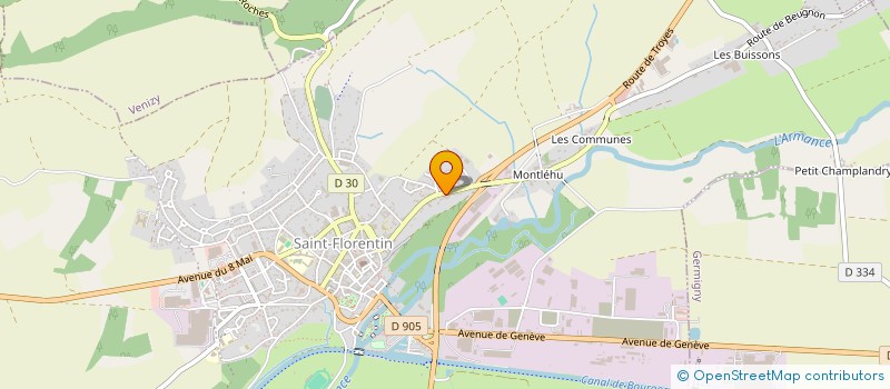 localisation de l'entreprise MADAME CANDY CEBRUNSKA  SAINT-FLORENTIN