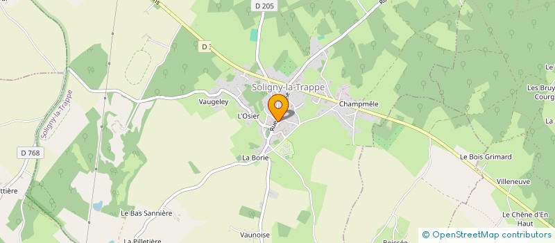 localisation de l'entreprise MADAME CANDYCE GIRAUD à SOLIGNY-LA-TRAPPE