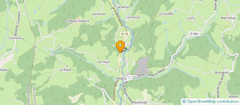 localisation de l'entreprise MADAME CANDYLENE MARINHO  SAINT-VINCENT-DE-REINS