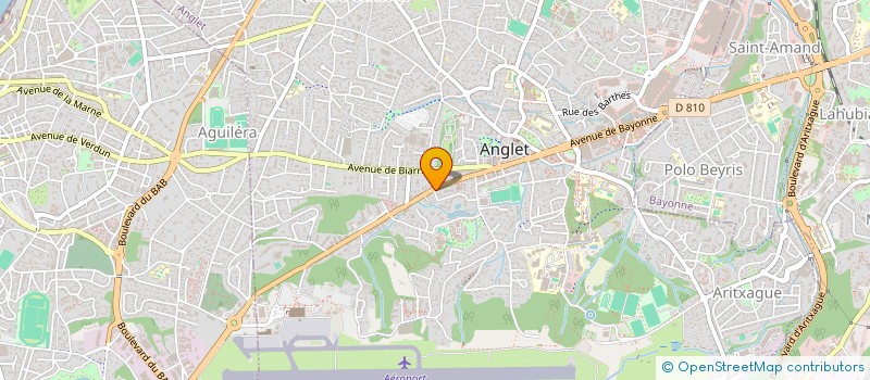 localisation de l'entreprise MADAME CANNELLE BERTHELOT  ANGLET