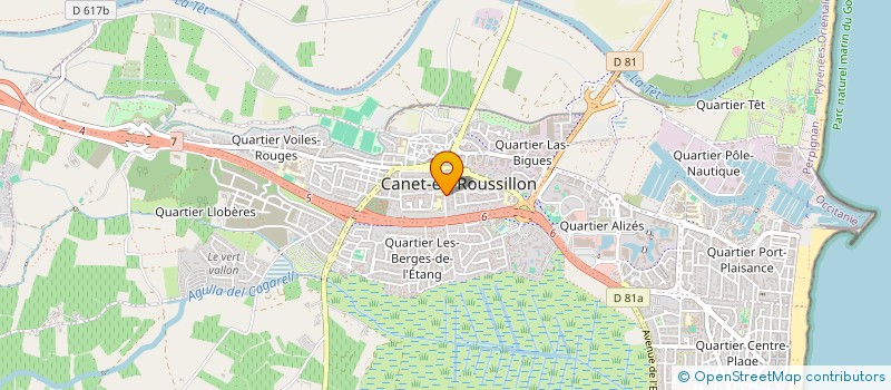 localisation de l'entreprise MADAME CANNELLE CARON à CANET-EN-ROUSSILLON