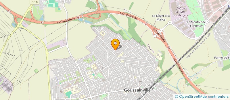 localisation de l'entreprise MADAME CANSU YIGITLER  GOUSSAINVILLE