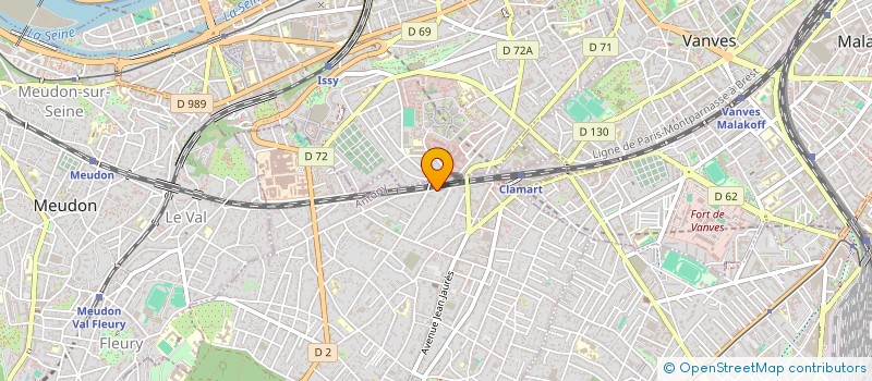 localisation de l'entreprise MADAME CAOLINE TIBERGHIEN  CLAMART
