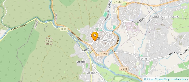 localisation de l'entreprise MADAME CAPUCINE BEAUVAIS  GANGES