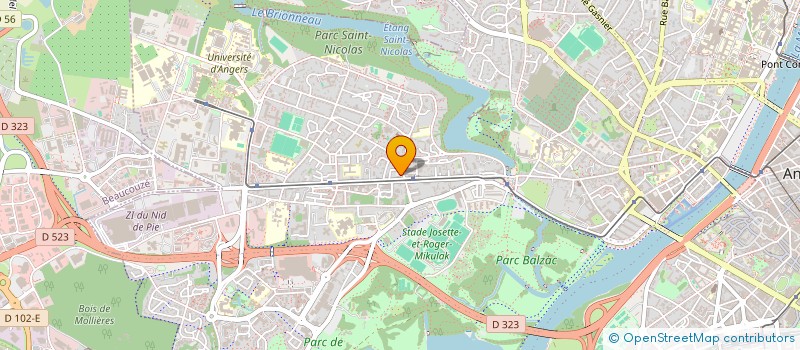 localisation de l'entreprise MADAME CAPUCINE CHIRON à ANGERS