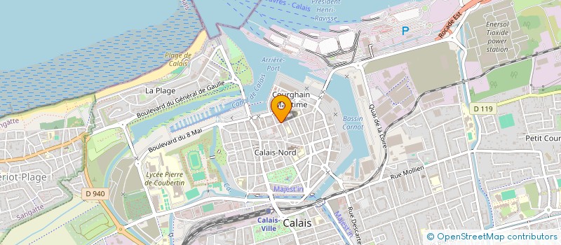 localisation de l'entreprise MADAME CAPUCINE DARGUESSE  CALAIS