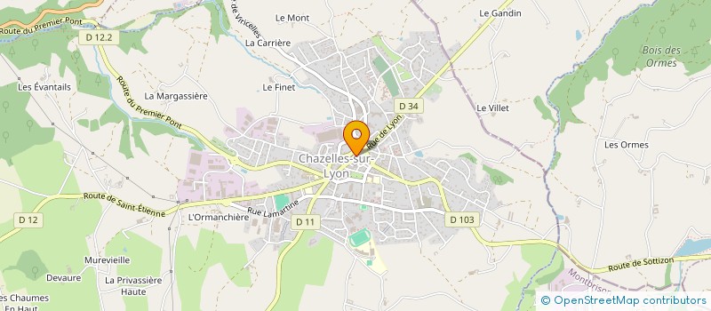 localisation de l'entreprise MADAME CAPUCINE DURAND à CHAZELLES-SUR-LYON