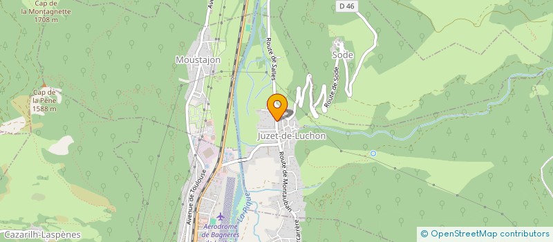 localisation de l'entreprise MADAME CAPUCINE GALLOUET à JUZET-DE-LUCHON