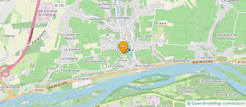 localisation de l'entreprise MADAME CAPUCINE GIDOIN  ROCHECORBON