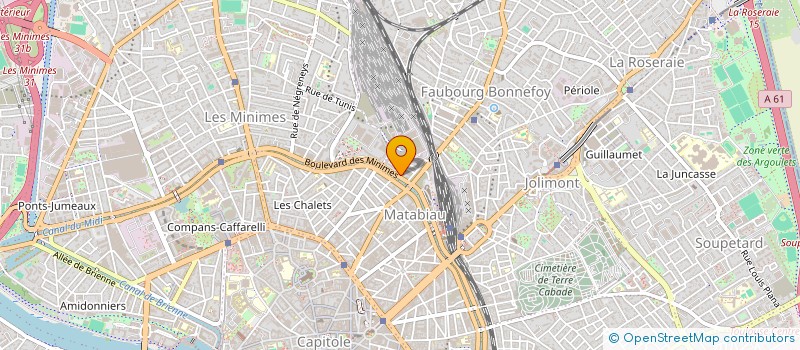 localisation de l'entreprise MADAME CAPUCINE GRISON  TOULOUSE