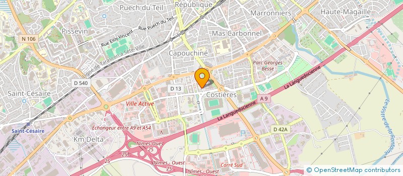 localisation de l'entreprise MADAME CAPUCINE LAUDE  REDESSAN