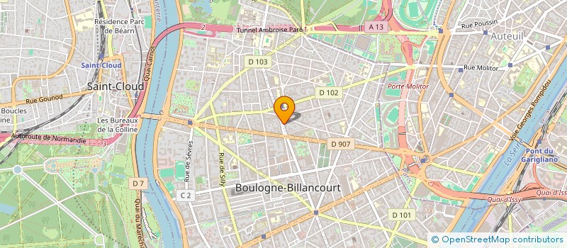 localisation de l'entreprise MADAME CAPUCINE LE ROY  BOULOGNE-BILLANCOURT