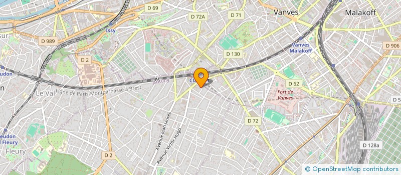 localisation de l'entreprise MADAME CAPUCINE LEBOT à CLAMART
