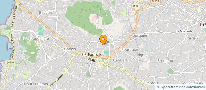 localisation de l'entreprise MADAME CAPUCINE LEROY à SIX-FOURS-LES-PLAGES