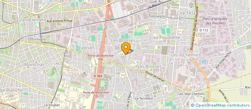 localisation de l'entreprise MADAME CAPUCINE MAIGNAN  VILLEURBANNE