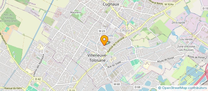 localisation de l'entreprise MADAME CAPUCINE MARTIN à VILLENEUVE-TOLOSANE