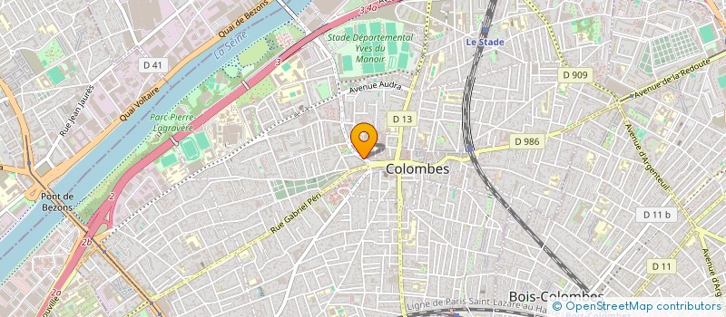 localisation de l'entreprise MADAME CAPUCINE MAULET à COLOMBES