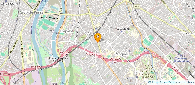 localisation de l'entreprise MADAME CAPUCINE PELTIER à TOULOUSE
