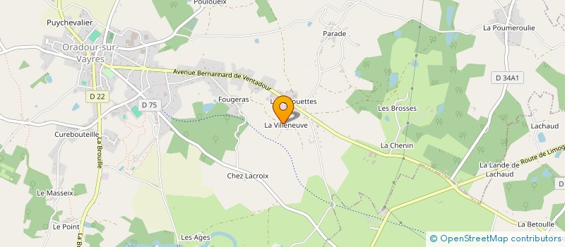 localisation de l'entreprise MADAME CAPUCINE POLETZ  ORADOUR-SUR-VAYRES