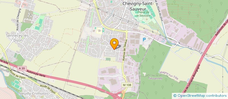 localisation de l'entreprise MADAME CAPUCINE POUTOT  CHEVIGNY-SAINT-SAUVEUR