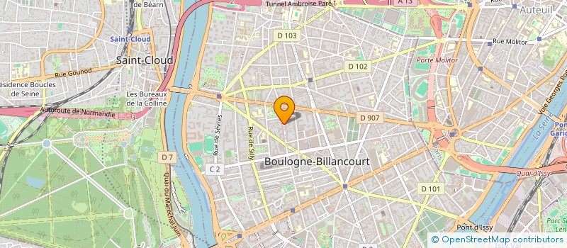 localisation de l'entreprise MADAME CAPUCINE RODELET à BOULOGNE-BILLANCOURT