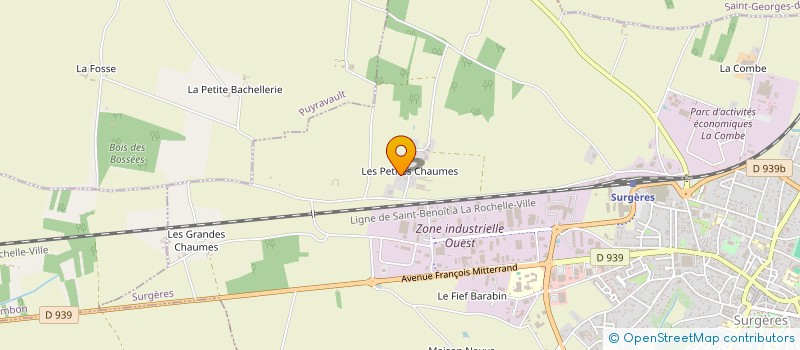 localisation de l'entreprise MADAME CAPUCINE SALMON à SURGERES