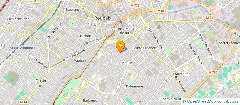 localisation de l'entreprise MADAME CAPUCINE SAUVAGE  ROUBAIX