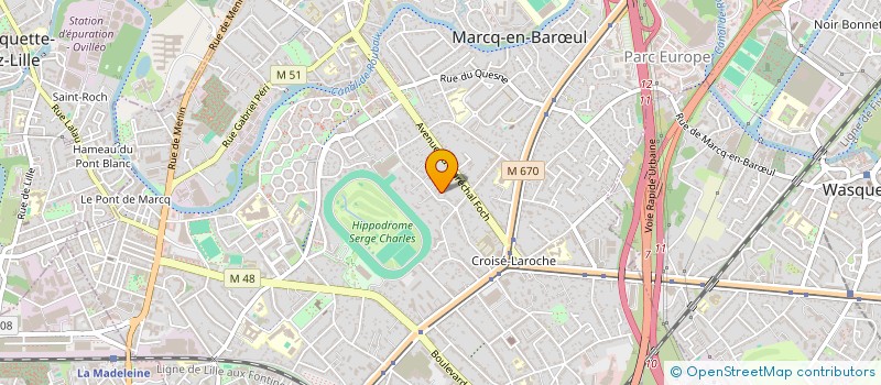 localisation de l'entreprise MADAME CAPUCINE STALLA à MARCQ-EN-BARŒUL