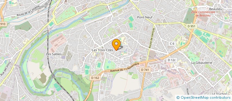 localisation de l'entreprise MADAME CAPUCINE TAQUET  POITIERS