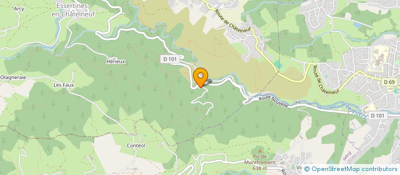 localisation de l'entreprise MADAME CAPUCINE THIEBAULT à ESSERTINES-EN-CHATELNEUF