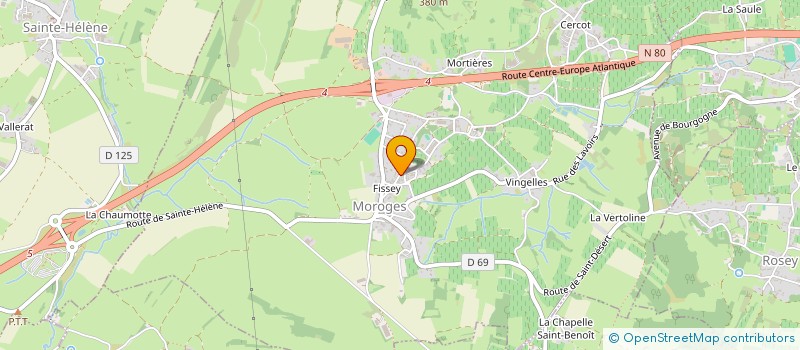 localisation de l'entreprise MADAME CAPUCINE TOUCHARD  MOROGES